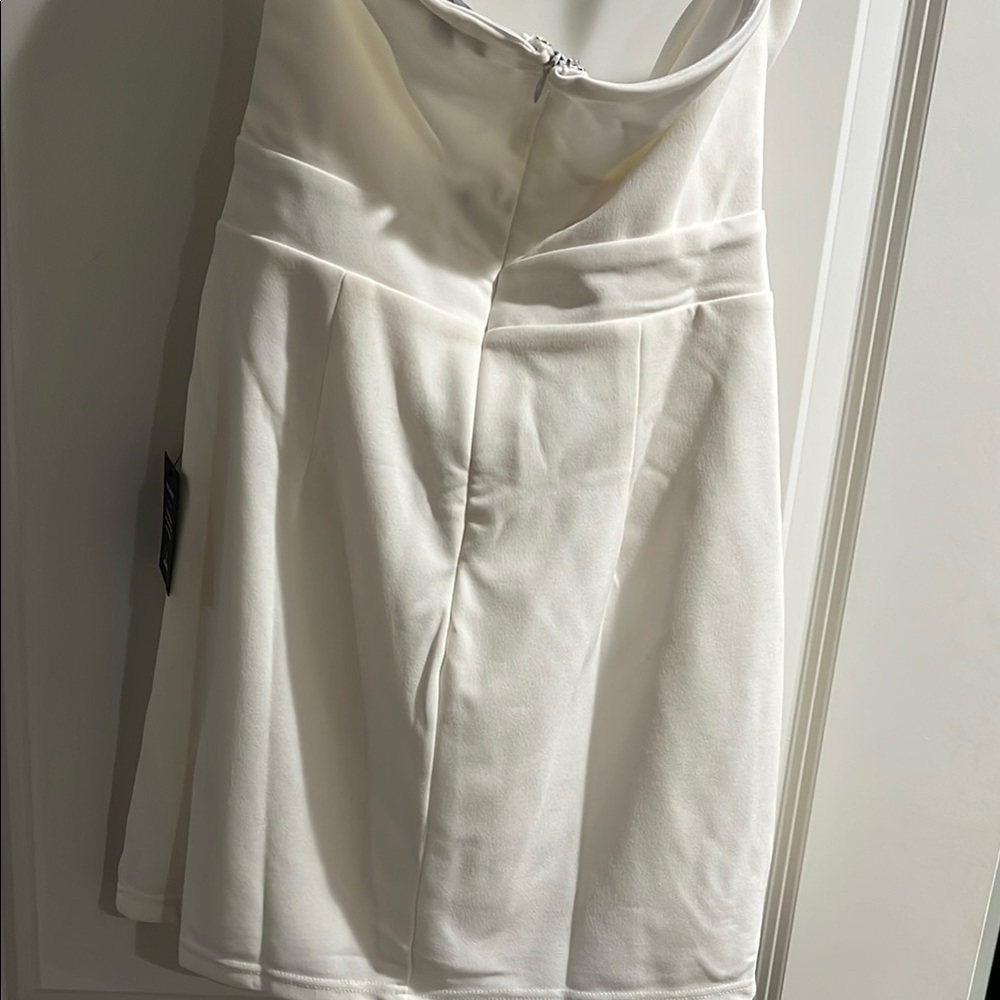 Lulus White Bow cutout Dress - Picture 3 of 3